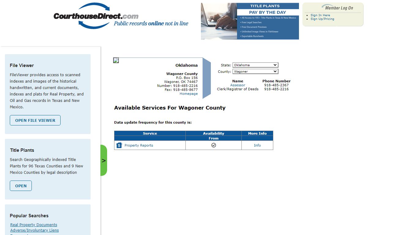 Search Wagoner County Public Property Records Online ...