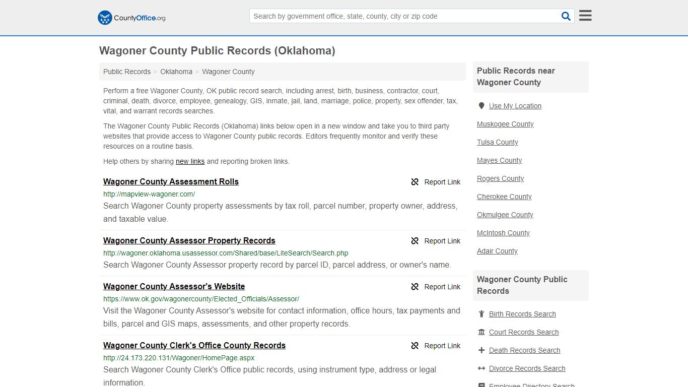 Public Records - Wagoner County, OK (Business, Criminal ...
